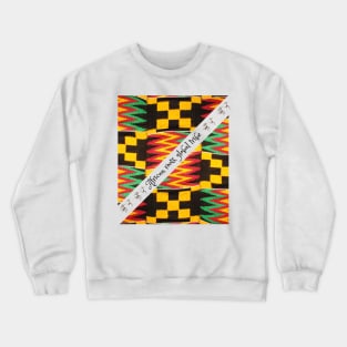 African roots, global tribe, African tribal Crewneck Sweatshirt